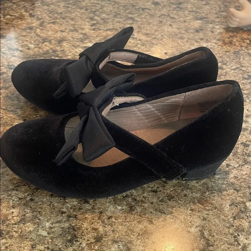 Black Bow Mary Jane Flats